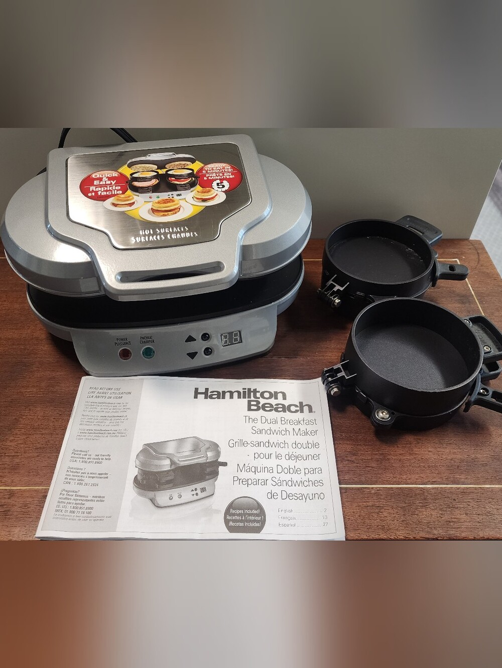 Hamilton Beach Dual Breakfast Sandwich Maker